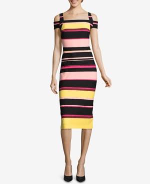 Eci Cold-shoulder Midi Dress