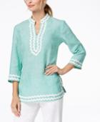 Charter Club Linen Tunic, Created For Macy's