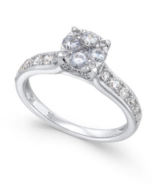 Diamond Composite Engagement Ring (1 Ct. T.w.) In 14k White Gold