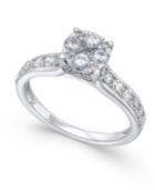 Diamond Composite Engagement Ring (1 Ct. T.w.) In 14k White Gold