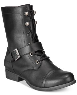 American Rag Farahh Combat Booties, Created For Macy's Women's Shoes