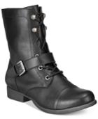 American Rag Farahh Combat Booties, Created For Macy's Women's Shoes
