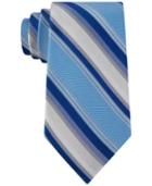 Calvin Klein Men's Carnivale Striped Slim Tie