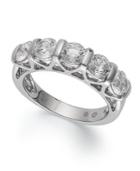 Diamond Ring, 14k White Gold Diamond 5-stone Band (2 Ct. T.w.)