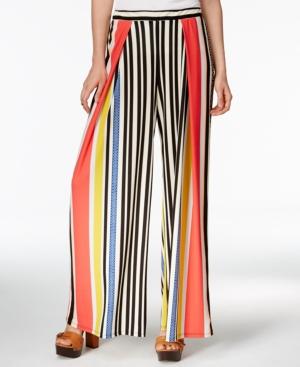 Bar Iii Striped Wide-leg Pants, Only At Macy's
