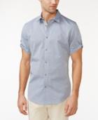 Calvin Klein Jeans Dot Diamond Dobby Button-front Shirt
