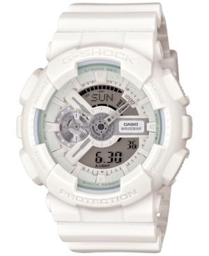 G-shock Men's Analog-digital Whiteout White Strap Watch 55x51mm Ga110bc-7as