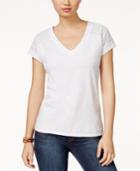 Tommy Hilfiger Clara Eyelet-trim T-shirt