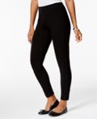Style & Co. Petite Lace-panel Knit Ankle-length Leggings, Only At Macy's
