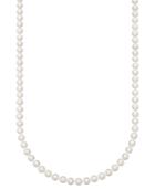Belle De Mer Pearl Necklace, 30" 14k Gold Aaa Akoya Cultured Pearl Strand (8-8-1/2mm)