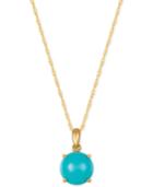 Le Vian Robin's Egg Turquoise (1-5/8 Ct. T.w.) Pendant Necklace In 14k Gold