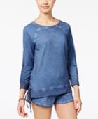 One Hart Juniors' Cotton Lace-up Sweatshirt, Created For Macy's
