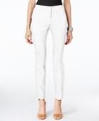 Alfani Petite Snakeskin-print Skinny Ankle Pants, Only At Macy's
