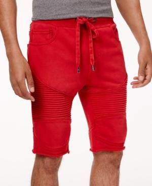 True Religion Men's Cutoff Moto Sweatshorts