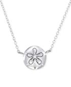Unwritten Sand Dollar 18 Pendant Necklace In Sterling Silver