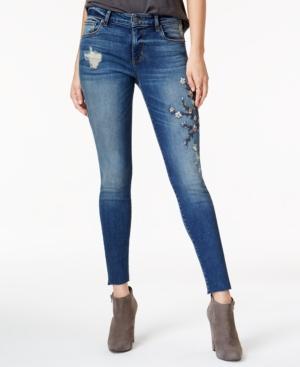 Sts Blue Emma Embroidered Cropped Skinny Jeans