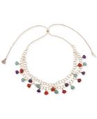 Lonna & Lilly Gold-tone Multicolor Bead Adjustable 32 Statement Necklace