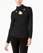 I.n.c. Mock-neck Cutout Top, Created For Macy's