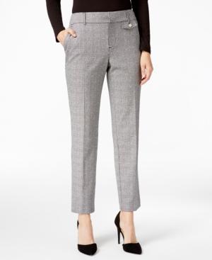 Charter Club Plaid Slim-leg Ankle Pants, Only At Macy's