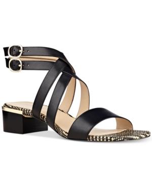 Nine West Yesta Block-heel Strappy Dress Sandals Women's Shoes