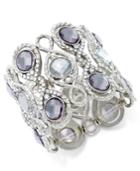 Inc International Concepts Stone And Crystal Filigree Stretch Bracelet, Created For Macy's