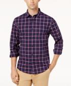 Tommy Hilfiger Men's Custom-fit Windowpane Shirt