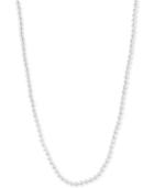 Anne Klein Silver-tone Long Imitation Pearl Strand Necklace