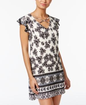 Teeze Me Juniors' Ruffled Shift Dress