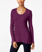 Style & Co. Petite Scoop-neck Sweater, Only At Macy's