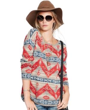 Denim & Supply Ralph Lauren Geometric Crewneck Tunic