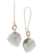 Robert Lee Morris Soho Two-tone Hematite Stone Drop Earrings