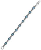 American West Turquoise Tennis Bracelet (5-1/2 Ct. T.w.) In Sterling Silver