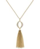 Inc International Concepts Gold-tone Pave Tassel Pendant Necklace, Only At Macy's