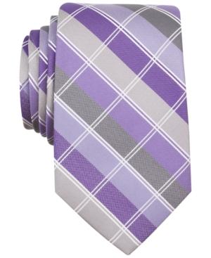 Perry Ellis Fuller Plaid Tie