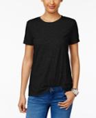 Style & Co Rolled-cuff T-shirt, Only At Macy's