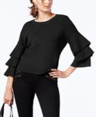 I.n.c. Tiered-sleeve Sweater, Created For Macy's