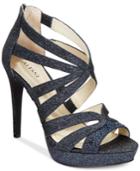 Alfani Women's Cymball Caged Platform Evening Sandals, Created For Macy's Women's Shoes
