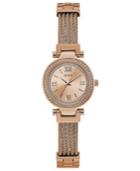 Guess Women's Rose Gold-tone Stainless Steel Bracelet Watch 27mm