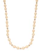 Charter Club Pave And Imitation Pearl Necklace, Created For Macy's