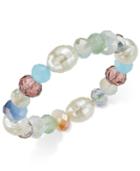 Charter Club Gold-tone Multi-bead Stretch Bracelet, Only At Macy's