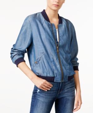 Velvet Heart Regis Chambray Bomber Jacket