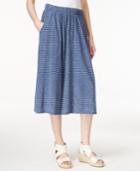 Eileen Fisher Striped A-line Midi Skirt