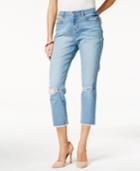 Earl Jeans Cropped Light Wash Jeans