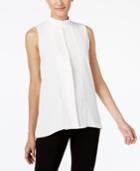 Alfani Prima Pleated Mock-neck Top, Only At Macy's