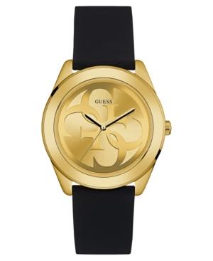 Guess Women's Logo Black Silicone Strap Watch 38mm