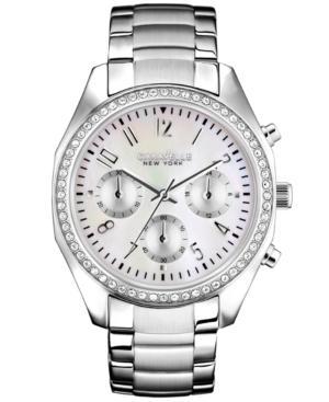 Caravelle By Bulova Women's Chronograph Stainless Steel Bracelet Watch 29mm 43l159