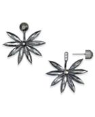 Inc International Concepts Hematite-tone Stone Starburst Earring Jackets, Created For Macy's
