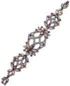 Jenny Packham Hematite-tone Crystal Flex Bracelet