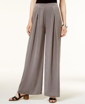 Bar Iii Pleated Wide-leg Soft Pants, Created For Macy's