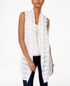Inc International Concepts Illusion-stripe Vest, Only At Macy's
